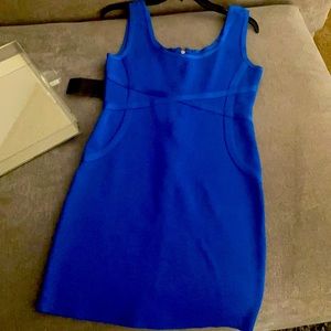 Blue Bondage Mini Dress